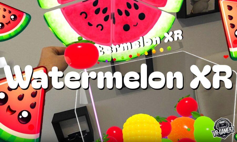 Watermelon XR sur Meta Quest – Fusionnez les fruits en Réalité Mixte !